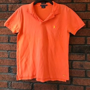 Mens Polo by Ralph Lauren Classic Fit Orange Shirt
